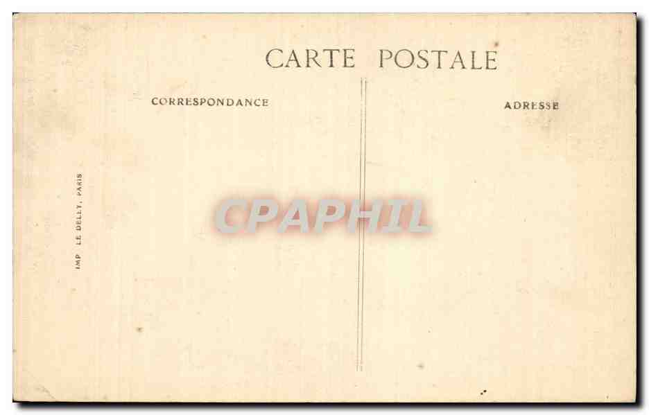 Cénotaphe aux Morts pour la Patrie — Fêtes de la Victoire — Jaulmes, Marie, sculpteurs — 13-14 juillet 1919 — Rückseite
