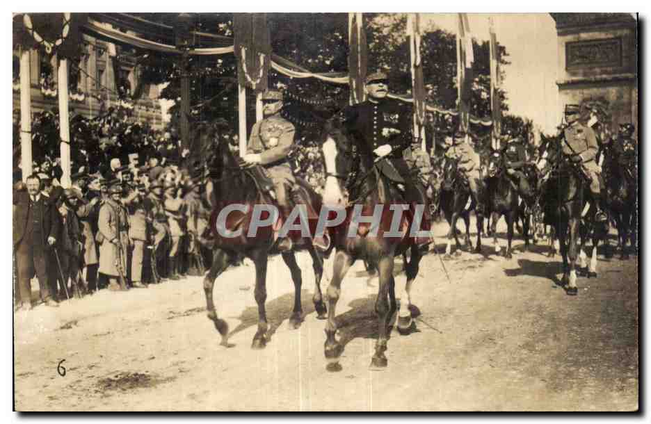 Cérémonie militaire à cheval — défilé — éditeur inconnu, n°6