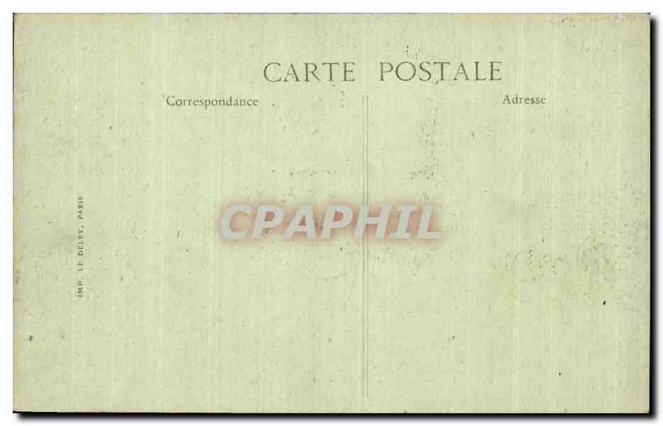 CPA Militaria Paris Fetes de la Victoire 14 juillet 1919 Avant le defile Les marechaux Petain et Foch  — Verso