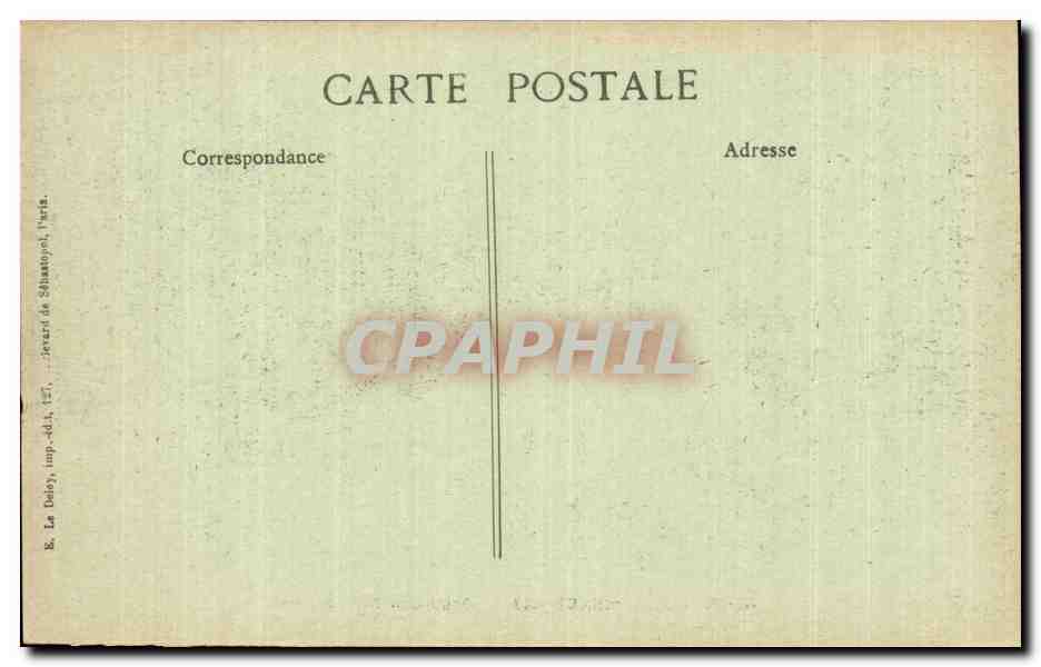 CPA Militaria Paris Revu du 14 juillet 1917 Place de la Nation  — Rückseite