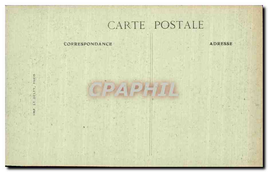 CPA Militaria Paris 14 juillet 1919 Le Cenotaphe la nuit sous l arc de Triomphe  — Rückseite