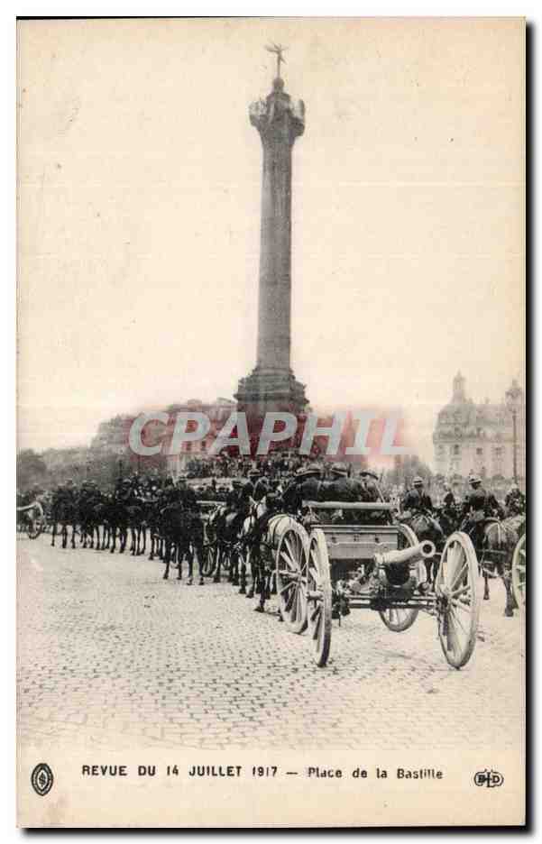 Revue du 14 juillet 1917 — Place de la Bastille — B.D. éditeur