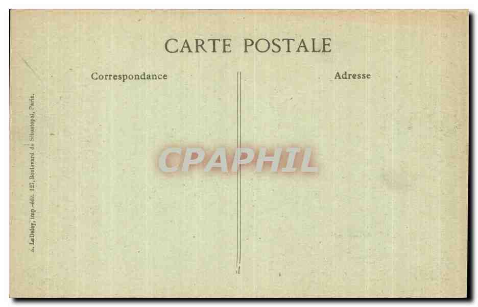 Revue du 14 juillet 1917 — Place de la Bastille — B.D. éditeur — Verso