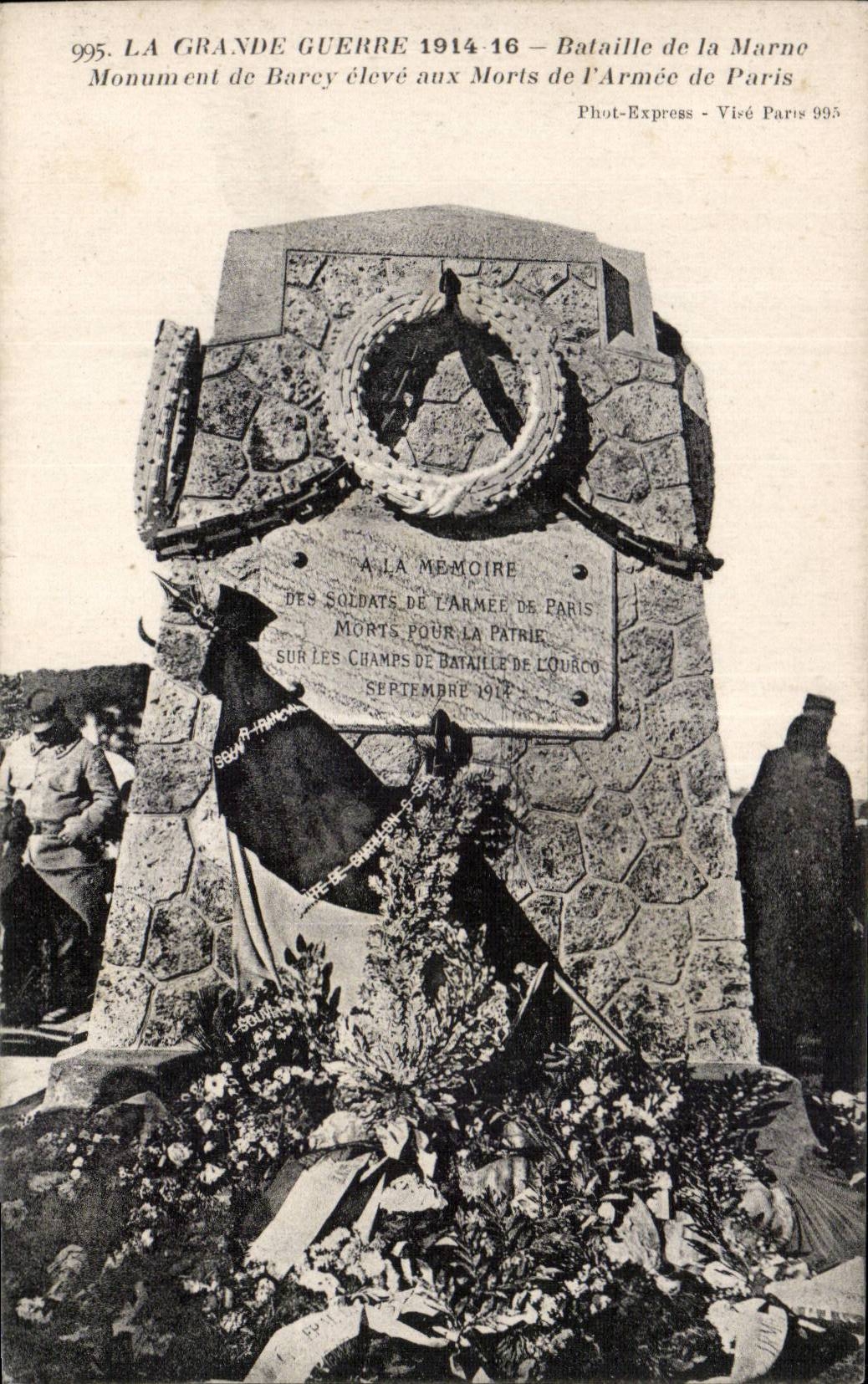 CPA Militaria La grande guerre Bataille de la Marne 