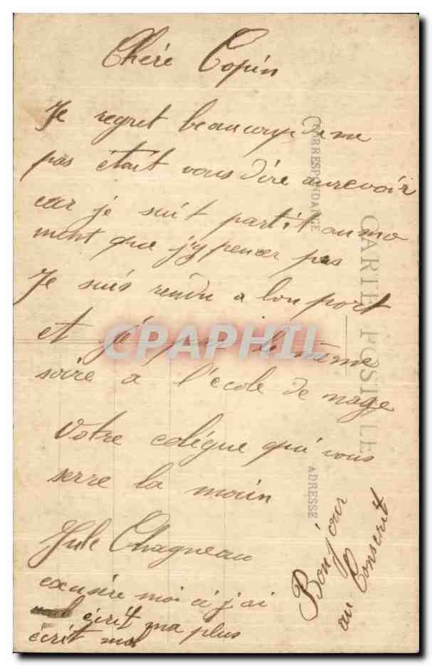 Un Brin de Remorque — Colección H. Laurent, Port-Louis — Reverso