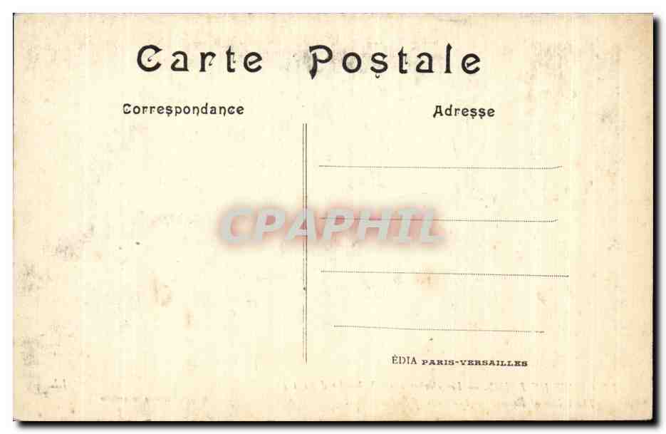 CPA Militaria Le crime de Reims Les cloches apres le bombardement  — Verso