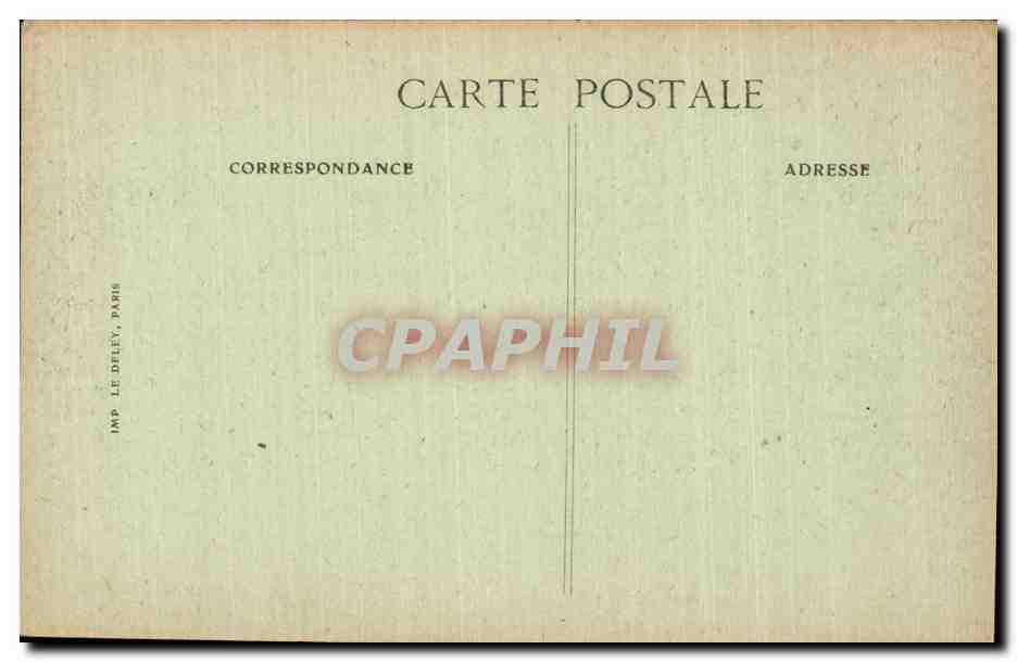 CPA Militaria 14 juillet 1919 Le defile Le general de Castelnau  — Verso