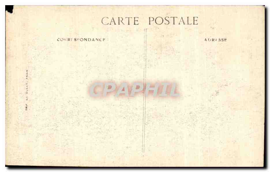 CPA Militaria 14 juillet 1919 Les fetes de la victoire Le Cenotaphe la nuit sous l arc de triomphe de l Etoile — Verso