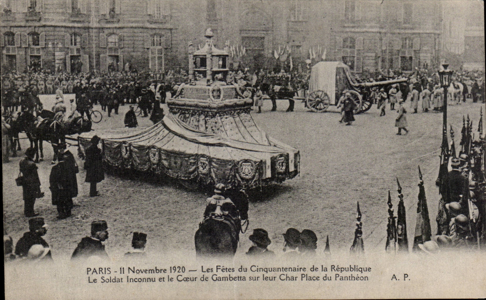 CPA Militaria Paris 11 novembre 1920 Les fetes du cinquantenaire de la Republique