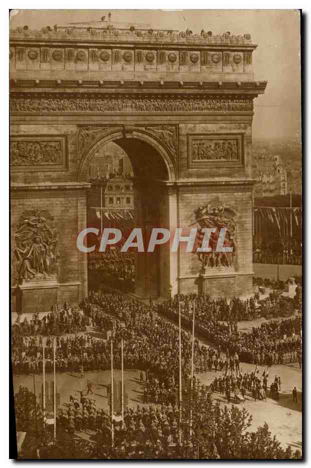 CPA Militaria Les fetes de la victoire 14 juillet 1919 Arc de Triomphe 