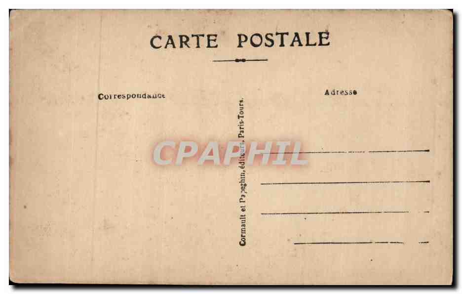 CPA Militaria Les fetes de la victoire 14 juillet 1919 Drapeaux americains Avenue des Champs Elysees — Rückseite