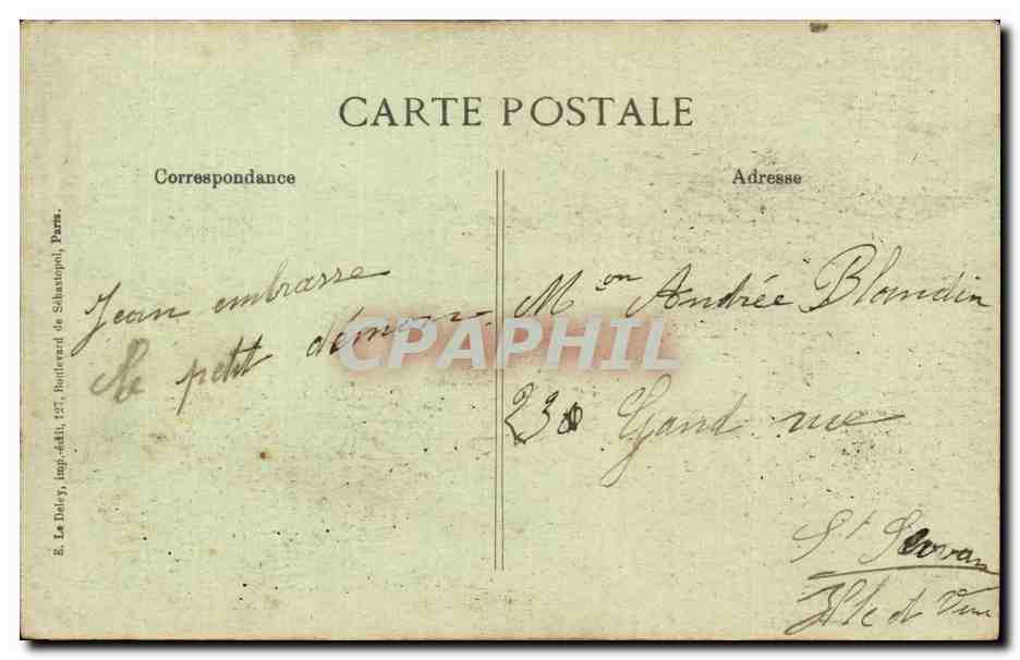 CPA Militaria REvue du 14 juillet 1917 Division marocaine  — Rückseite