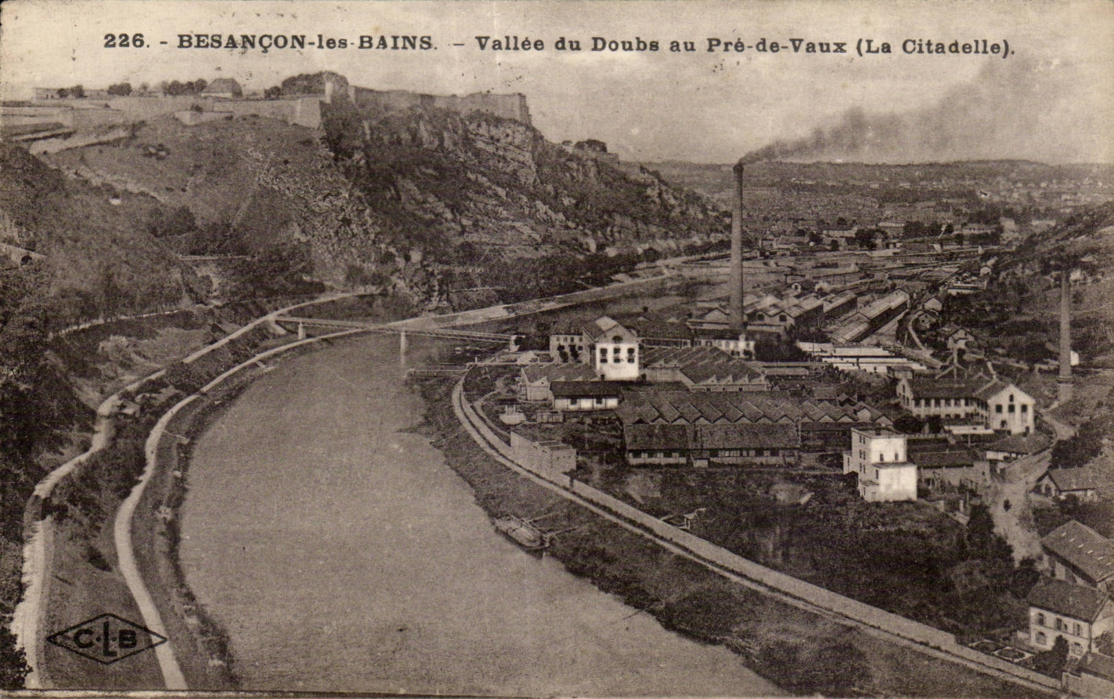 CPA Besancon les Bains Vallee du Doubs au Pre de Vaux (la citadelle)