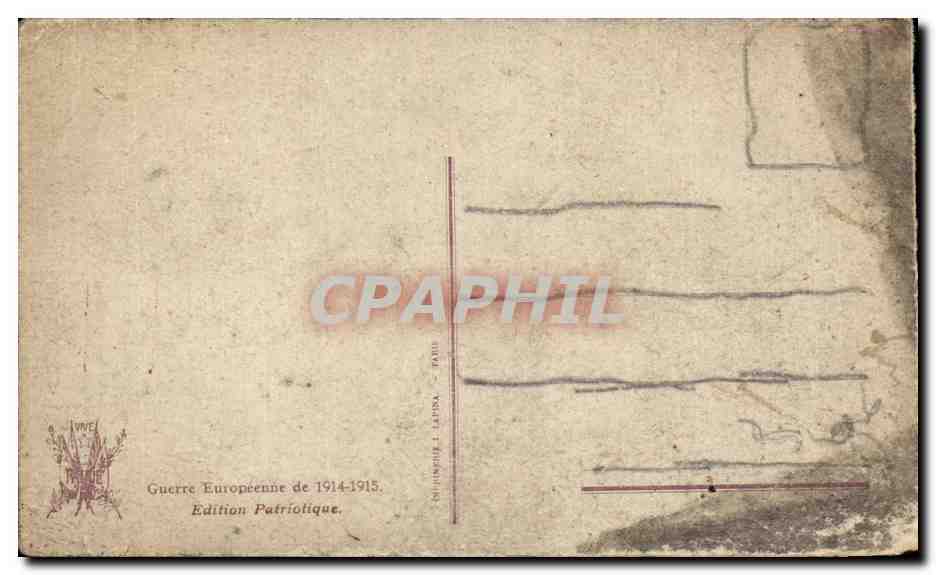 CPA Militaria Nos vaillants artilleurs a l oeuvre — Rückseite