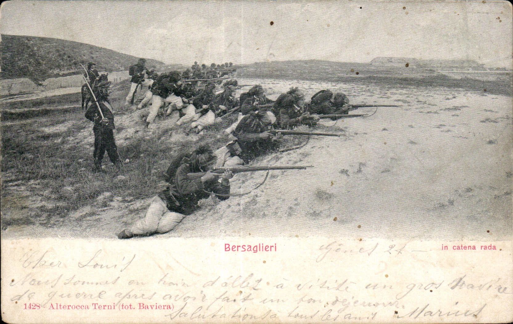 CPA Militaria Soldats Bersaglieri