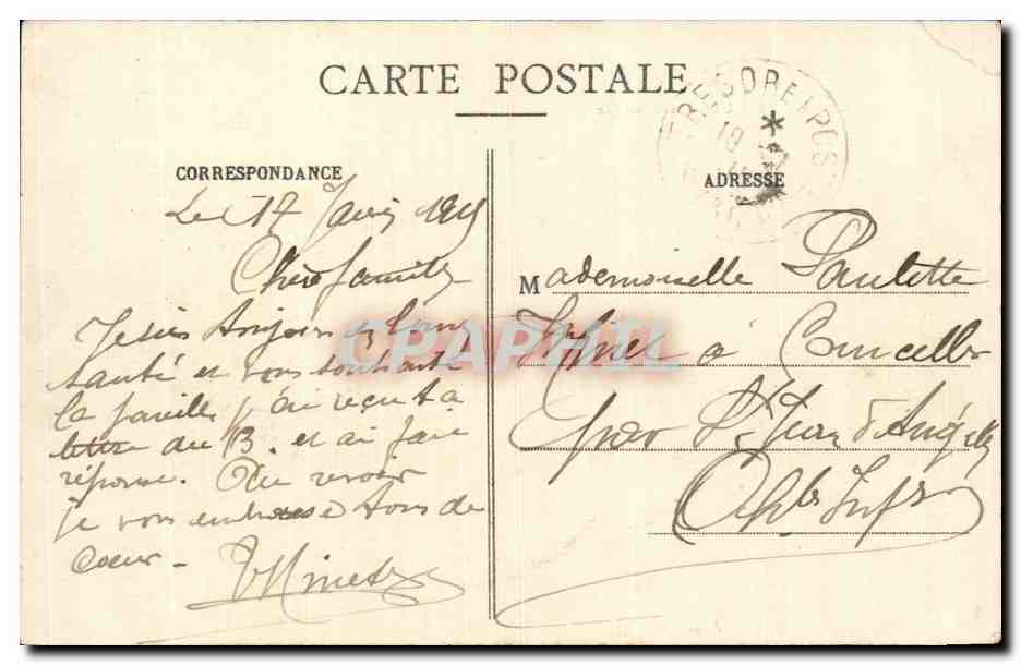 Lunéville - Une Rue incendiée — Photo F. R., Pl. de l'Église, série 13 — Reverso