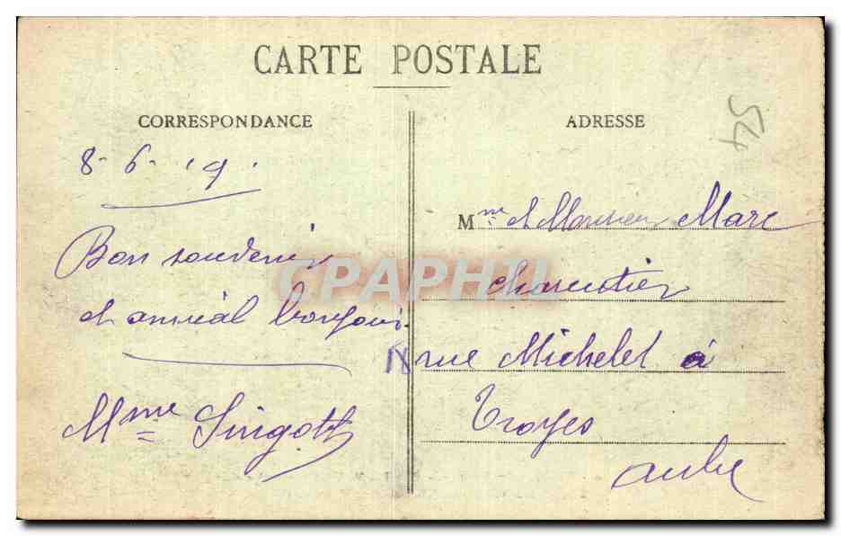 CPA Militaria La grande guerre 1914 Pont a Mousson sous les obus  — Rückseite