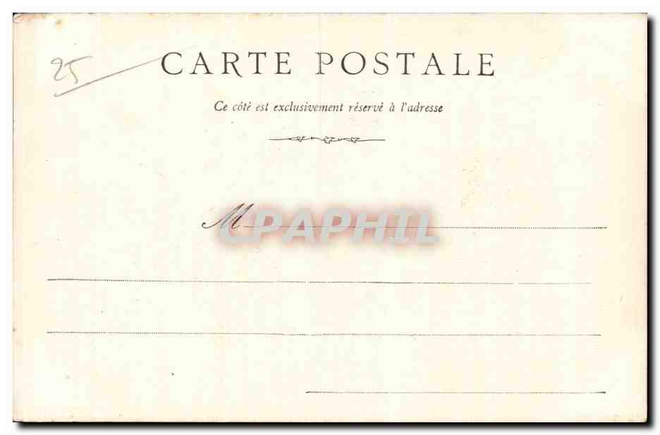 CPA Besancon Vue generale prise du fort Bregille  — Rückseite