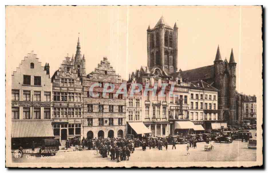 CPA Belgique Gand Marche aux grains 