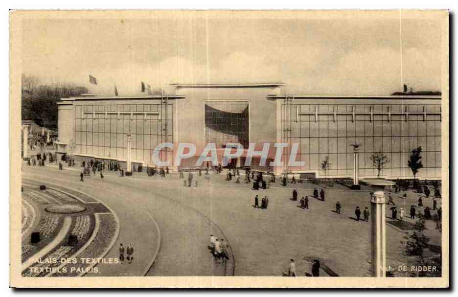 CPA Belgique Bruxelles Exposition de 1935 Palais des textiles