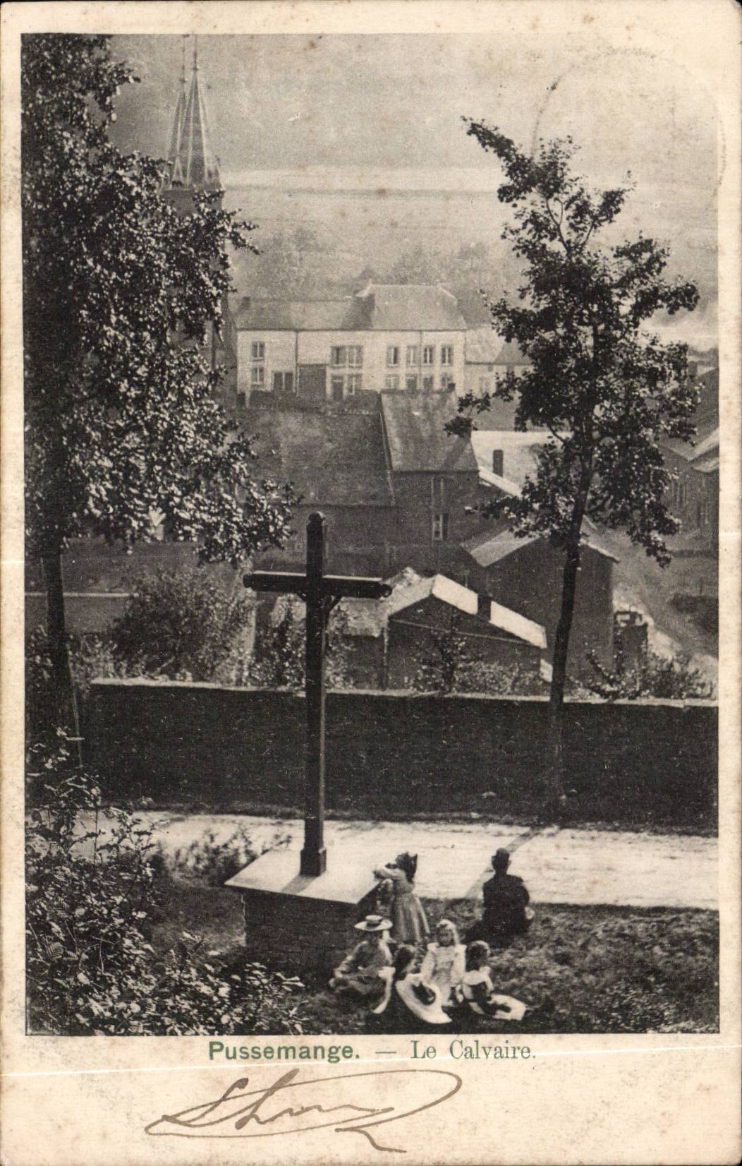 CPA Belgique Pussemange Le calvaire