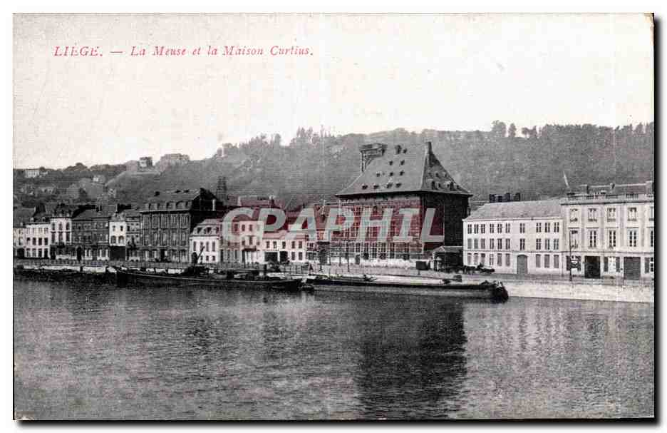 CPA Belgique Liege La Meuse et la maison Curtius