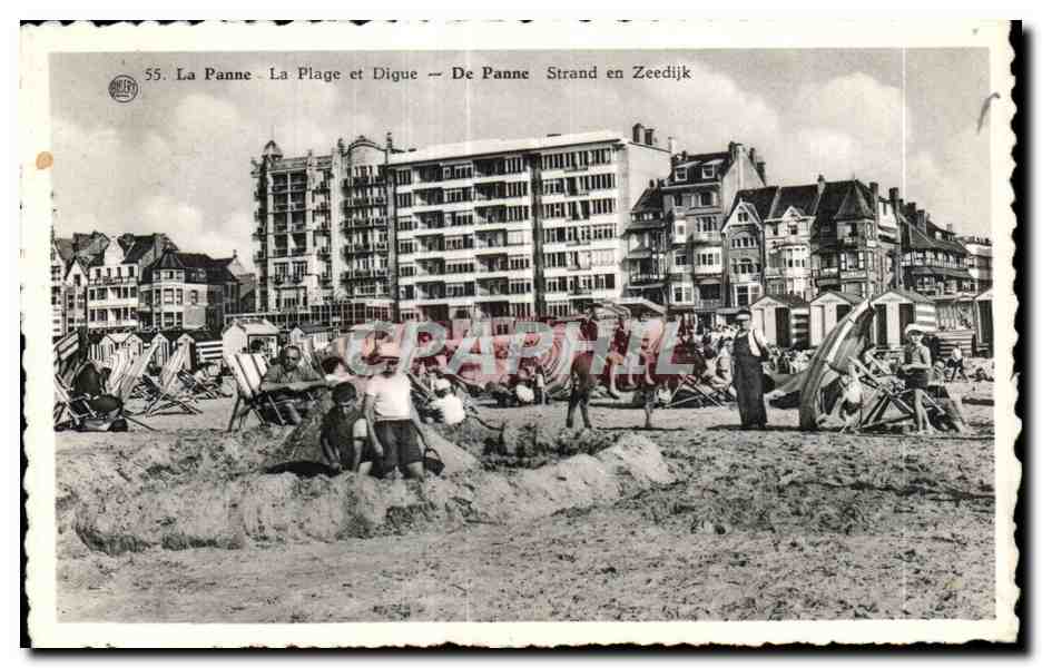 La Panne - La Plage et Digue — De Panne Strand en Zeedijk — Édition « ELEKANTIA »