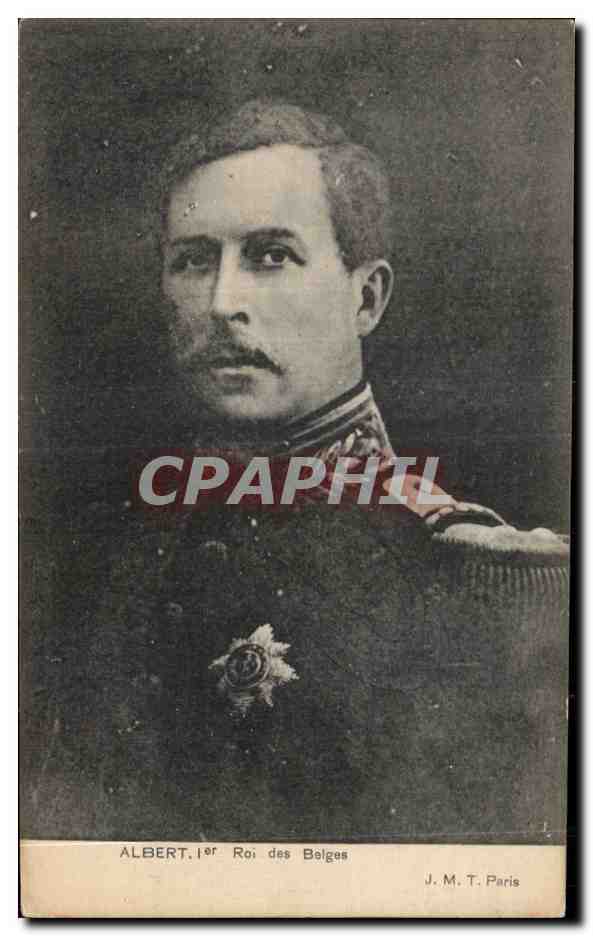 Albert Ier, Roi des Belges — portrait en uniforme — J.M.T. Paris