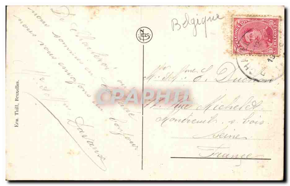 CPA Belgique Charleroi Hopital — Back