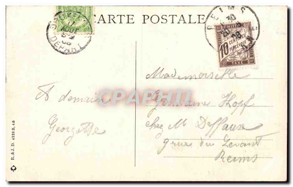 CPA Belgique Bruxelles Boulevard du Nord — Verso