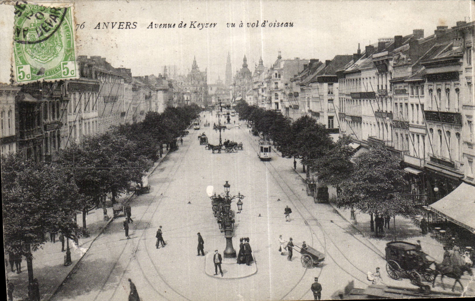 Anvers - Avenue de Keyzer vue à vol d'oiseau — éditeur anonyme, n° 76