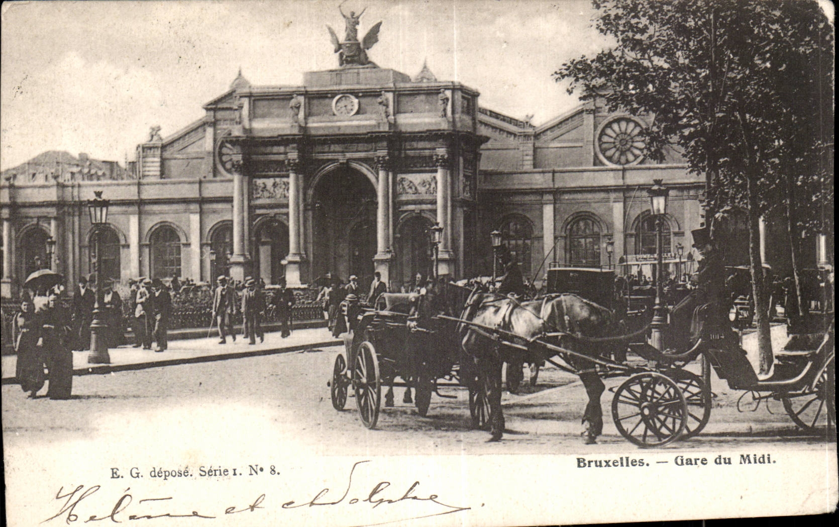 CPA Belgique Bruxelles Gare du Midi