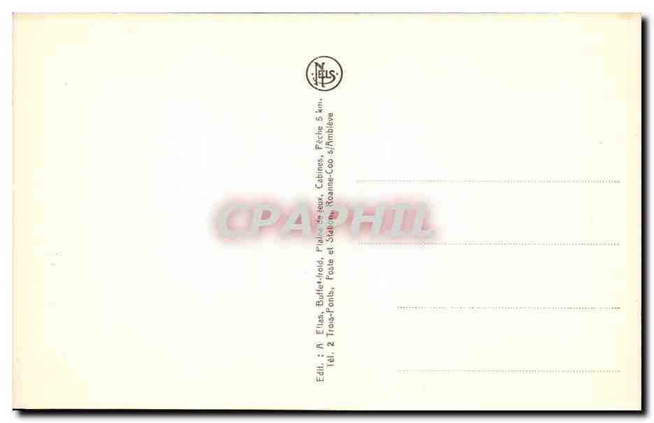 CPA Belgique Coo Cascade et vieille ardennaise Folklore costume — Back