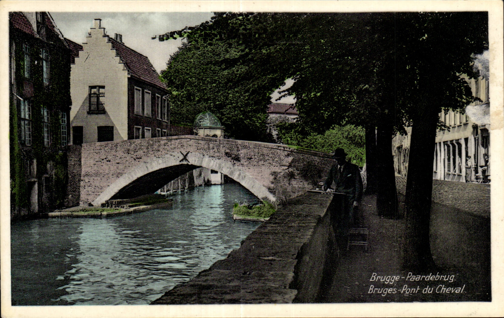 CPA Belgique Brugge Paardeburg Pont du cheval