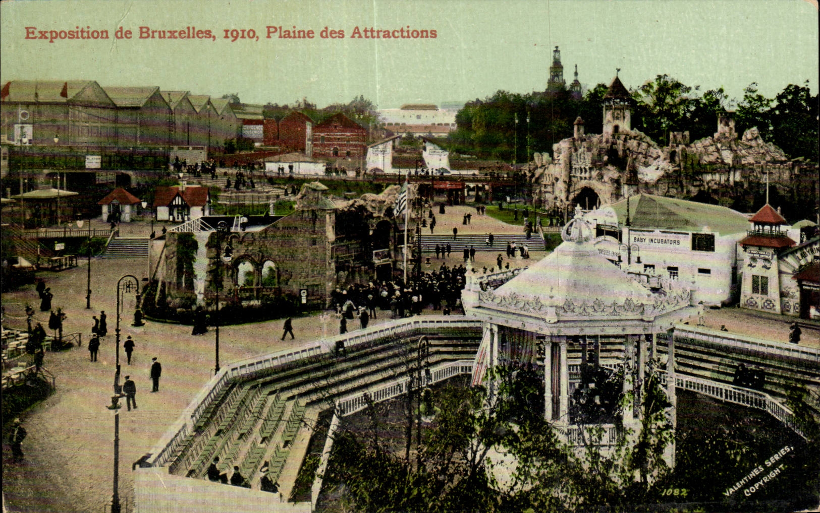 CPA Belgique Bruxelles Exposition Plaine des attractions 1910