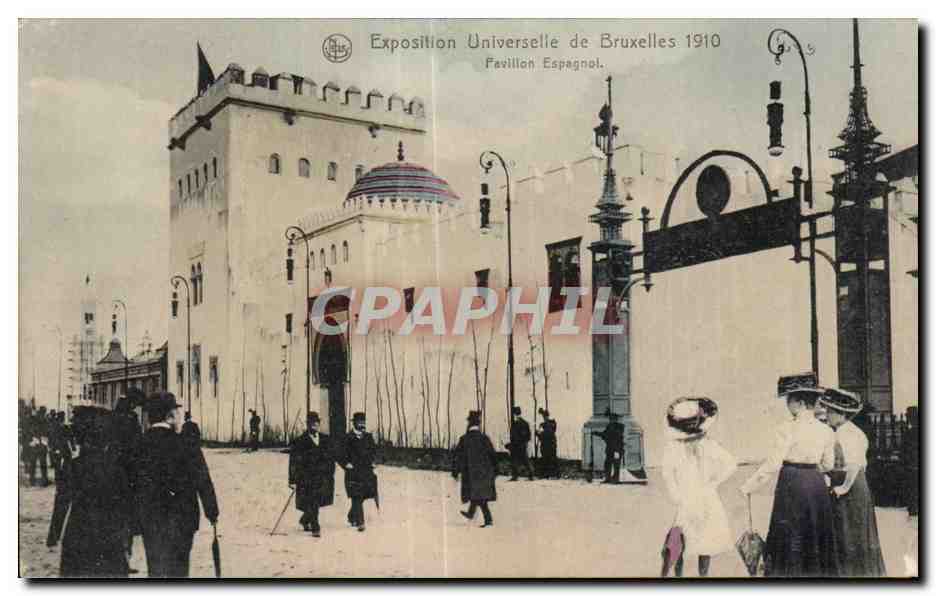 CPA Belgique Bruxelles Exposition 1910 Pavillon espagnol 