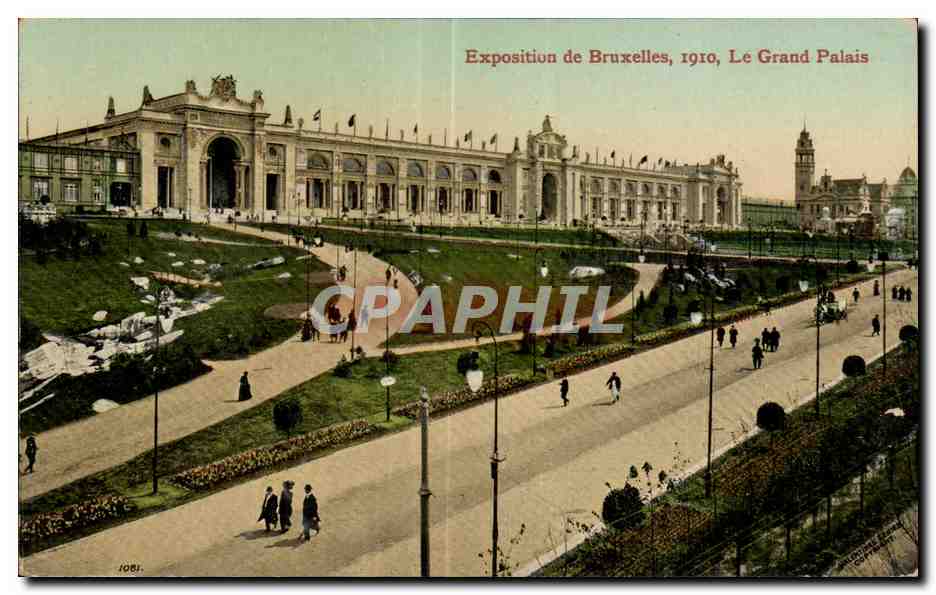 CPA Belgique Bruxelles Exposition 1910 Le grand palais 
