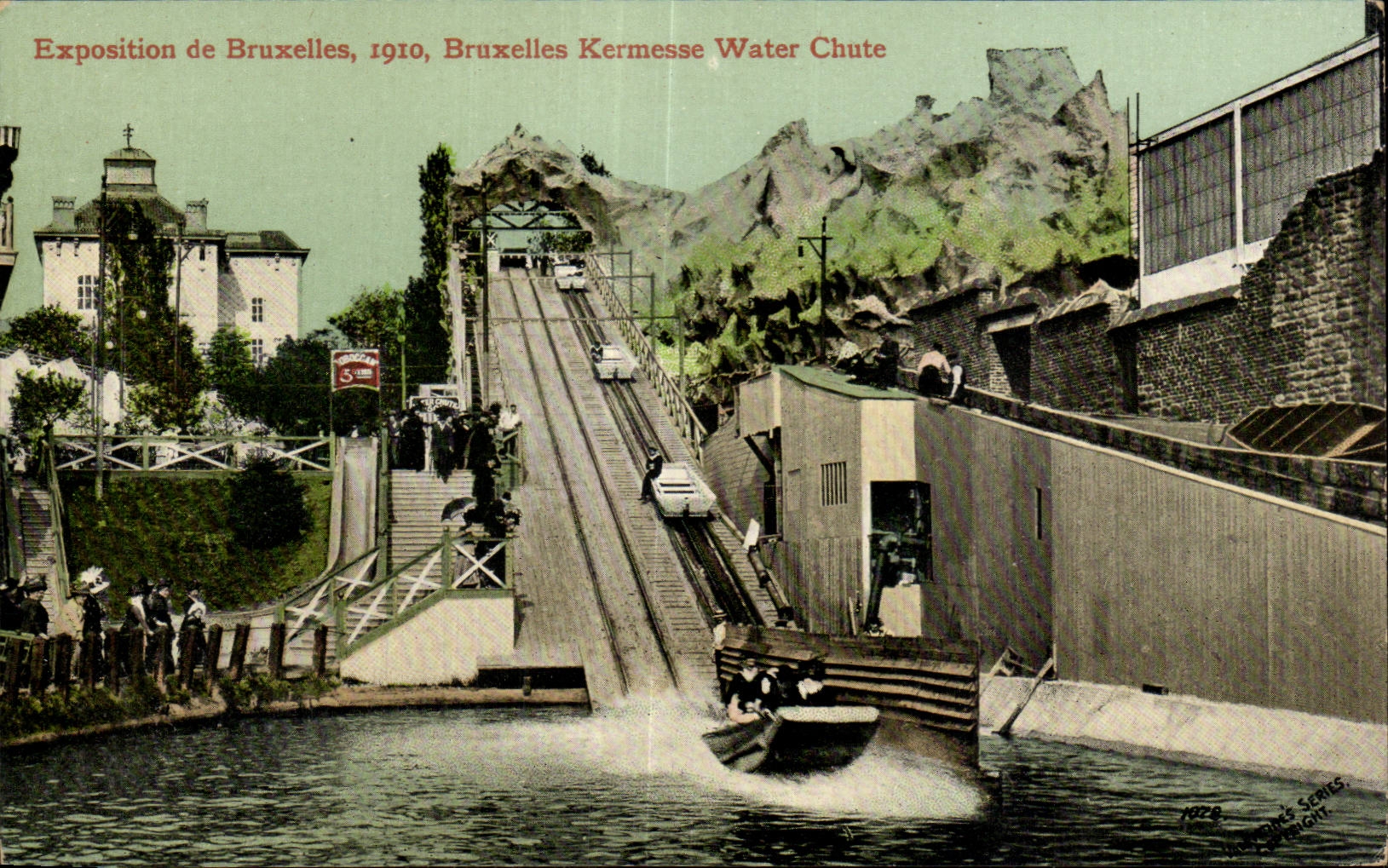 CPA Belgique Bruxelles Exposition 1910 Kermesse Water Chute