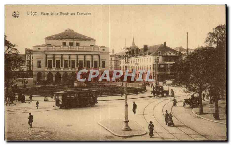 CPA Belgique Liege Place de la Republique Francaise