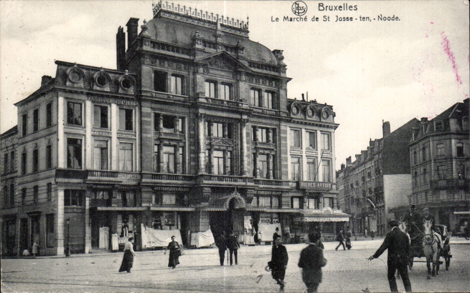 CPA Belgique Bruxelles Le marche de St Josse Noode