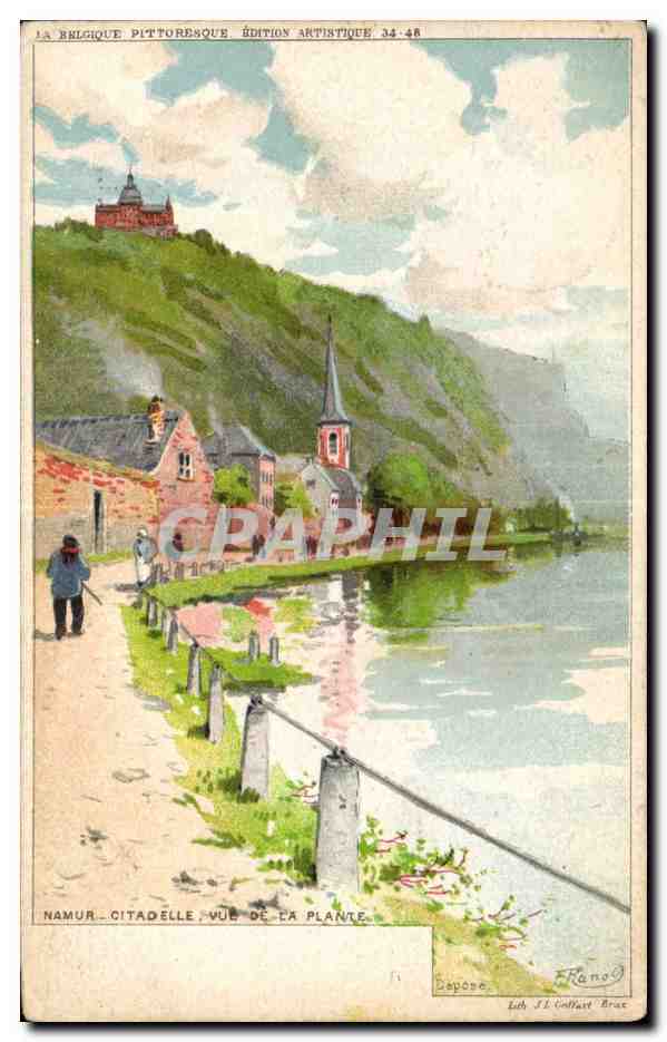 CPA Belgique Namur Citadelle Vue de la plante