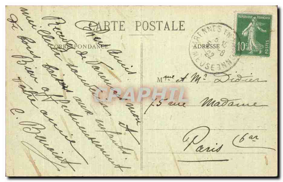 Varennes-en-Argonne — Ruines près du pont sur la Rivière de l'Aire — Édition Maughaée — Reverso