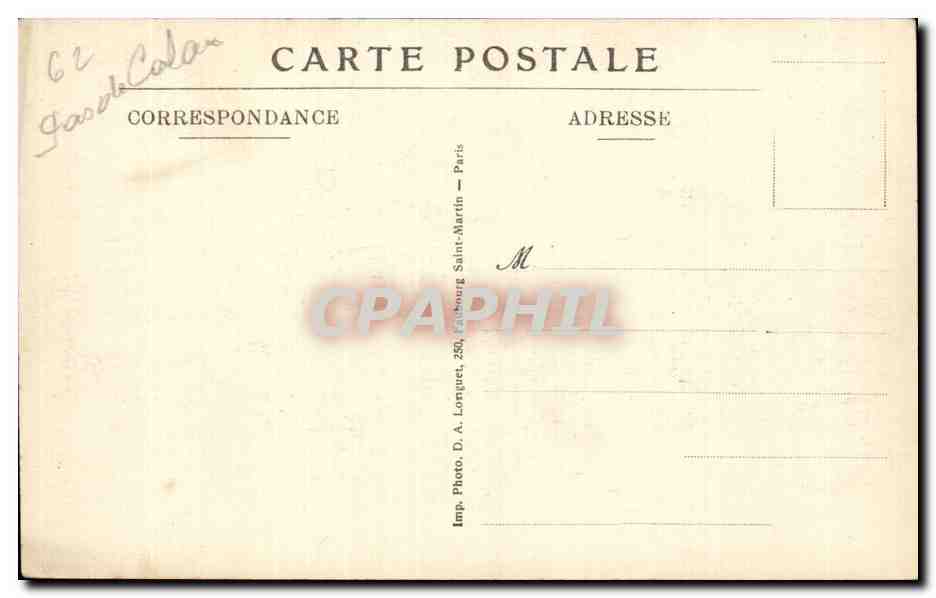 Carencey (P.-de-C.) — Guerre 1914-1916 — Ruines d'un village après les combats — Reverso