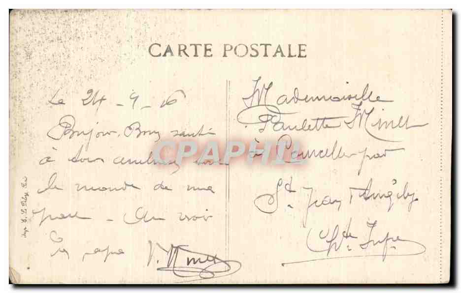 CPA Militaria Clermont en Argonne Vue d ensemble — Rückseite