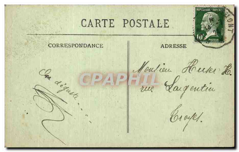 Environ de Verdun — Embranchement de la route de Montfaucon à Esnes — CPA n°108 — Rückseite