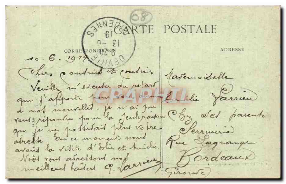 Mézières-Charleville — La Gare détruite — Édit. Ch. Thiriel, n°3 — Reverso