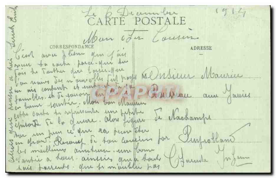 Nancy - Bombardement des 9-10 Septembre 1914 - Ruines de la Fabrique de brossettes prise de la Rue Jeannot — Imprimeries Réunies de Nancy — Reverso