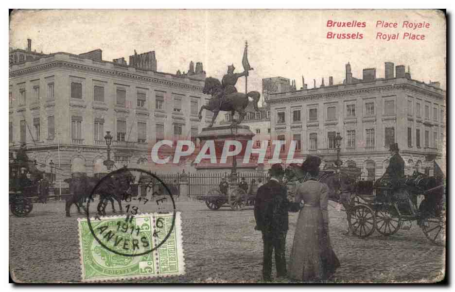 CPA Belgique Bruxelles Place royale
