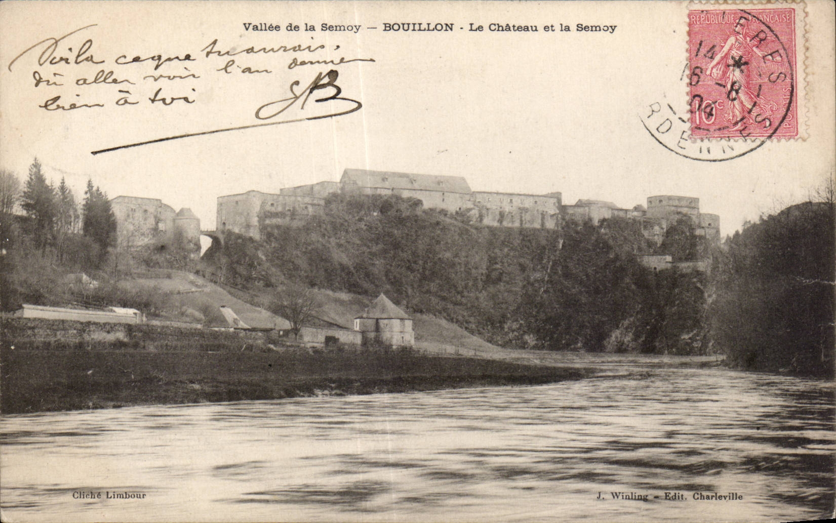 CPA Belgique Vallee de la Semoy Bouillon Le chateau de la Semoy
