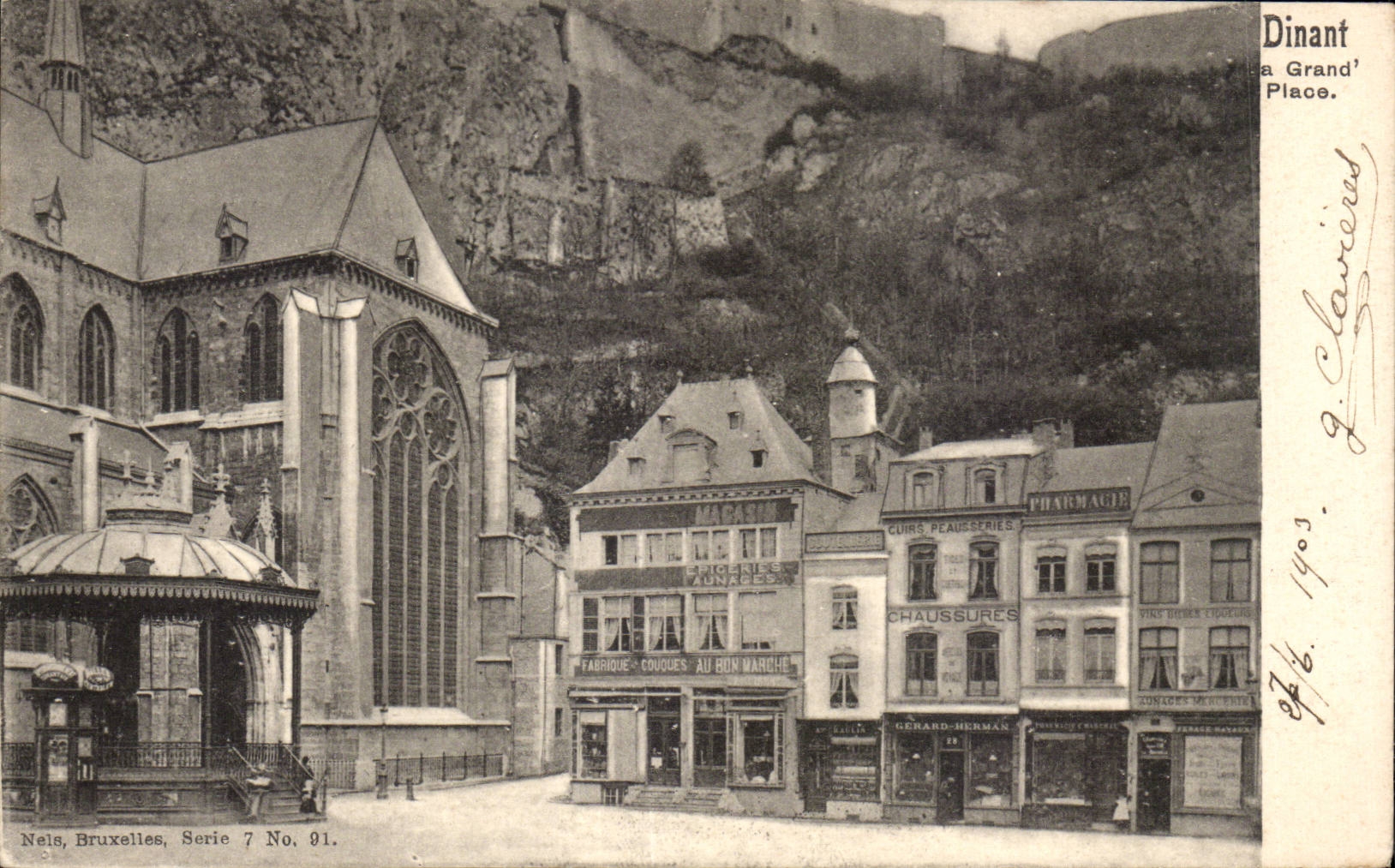 CPA Belgique Dinant La grand place